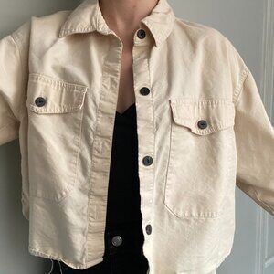Mango boxy cropped jacket